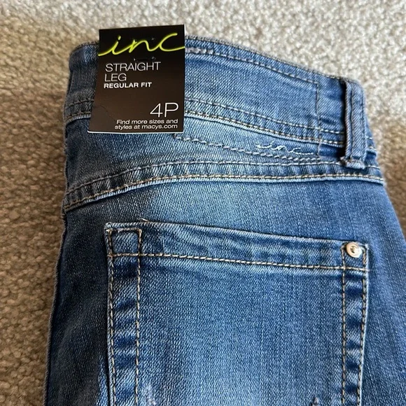 Brand new INC straight leg jeans 4P - Picture 2 of 3